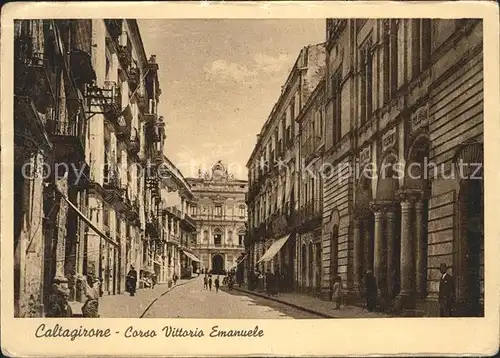 Caltagirone Corso Vittorio Emanuele Kat. Catania