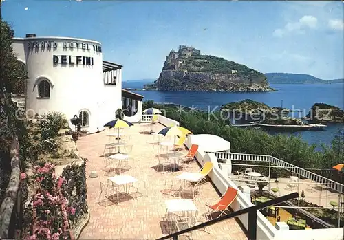 Ischia Strand Hotel Delfini Terme Terrasse Kat. 