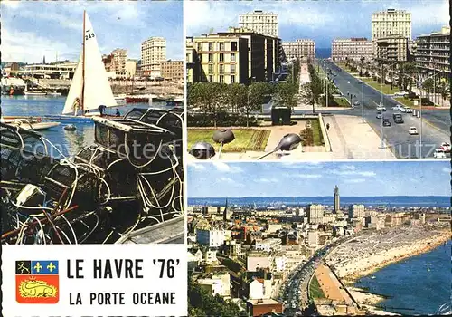 Le Havre Port Fliegeraufnahme Strand  Kat. Le Havre