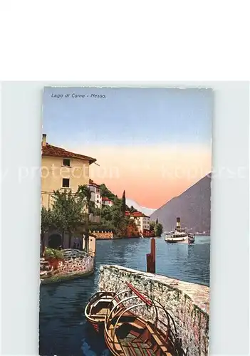 Nesso Lago di Como Hafeneinfahrt Kat. Italien
