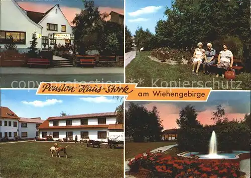 Bad Holzhausen Luebbecke Pension Haus Stork Kat. Preussisch Oldendorf