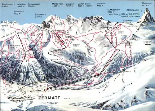 Zermatt VS Unter Rothorn Breithorn Kat. Zermatt