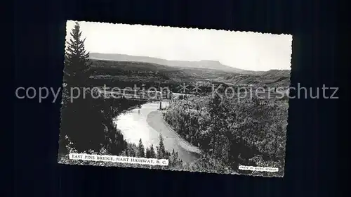 British Columbia East Pine Bridge Hart Highway / Victoria /