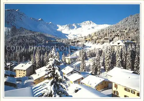 Arosa GR Dorf Erzhorn Rothorn Tschirpen Kat. Arosa