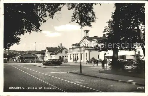 Joenkoeping Jaernvaegs och Busstation  Kat. Schweden