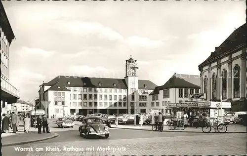 Worms Rhein Rathaus Marktplatz Kat. Worms
