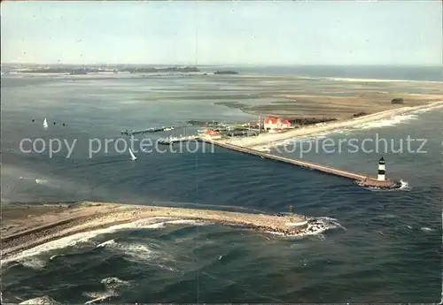 Schleimuende Leuchtturm Fliegeraufnahme Kat. Luebeck