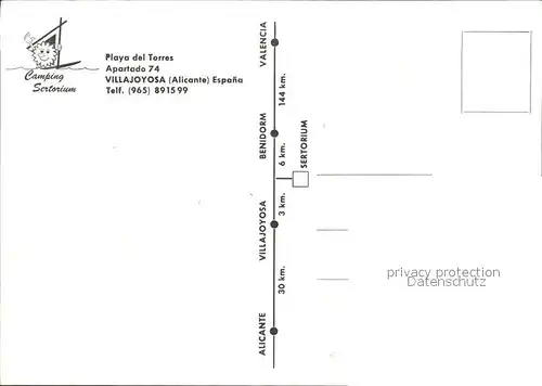 Villajoyosa Camping Torres Sertorium Kat. Alicante