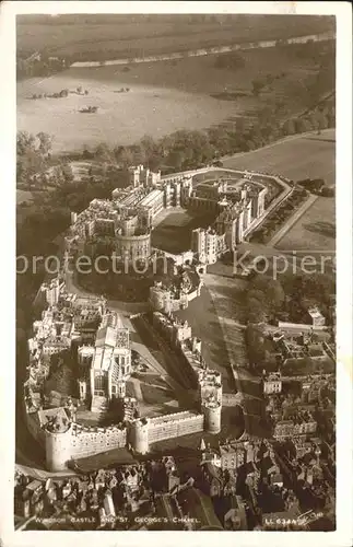 Windsor Castle Castle and St. Georges Chapel Fliegeraufnahme Kat. City of London