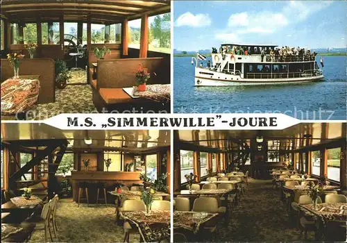 Joure Dampfer MS Simmerswille Kat. Joure