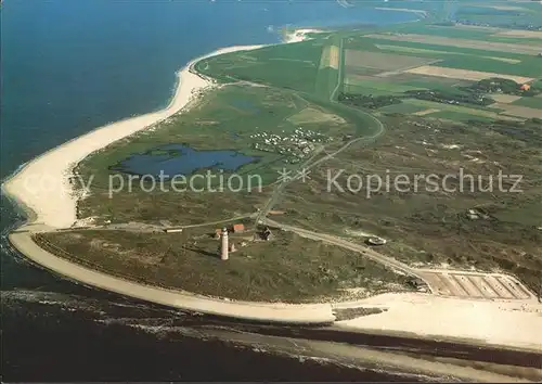 Texel Fliegeraufnahme mit Strand und Leuchtturm Kat. Niederlande