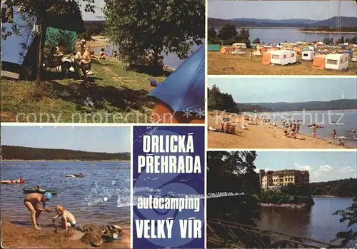 Tschechien Region Autocamping Velky Vir Strand Kat. Tschechische Republik