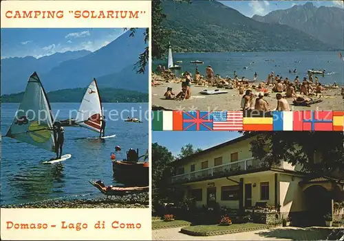 Domaso Camping Solarium Strand Serven Kat. Italien