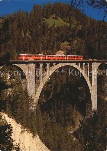 Rhaetische Bahn Wiesner Viadukt  Kat. Eisenbahn