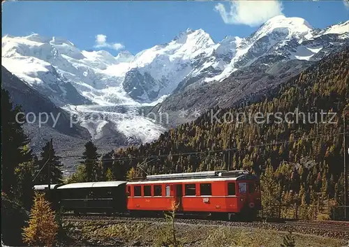 Berninabahn Morteratsch Bellavista Piz Bernina Kat. Eisenbahn