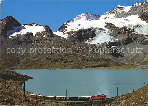 Rhaetische Bahn Lago Bianco Berninapass  Kat. Eisenbahn