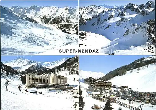 Nendaz Station champs de ski Alpes valaisannes / Haute-Nendaz /Bz. Conthey