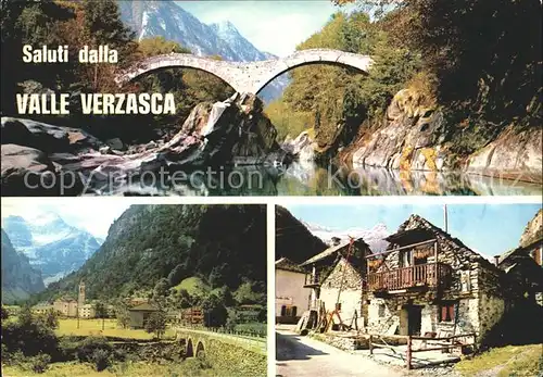 Verzasca Bruecke Kat. Locarno