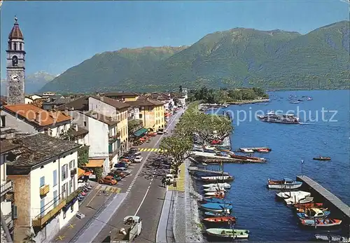 Ascona TI Lago Maggiore Fliegeraufnahme Kat. Ascona