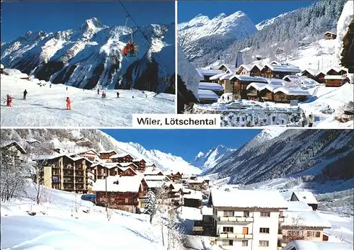 Wiler Loetschental Lauchernalp Dorf Kat. Wilerhorn