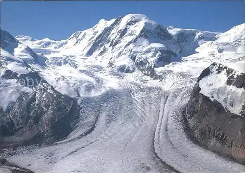 Zermatt VS Blick vom Gornergrat in das Monte Rosa Gebiet Kat. Zermatt