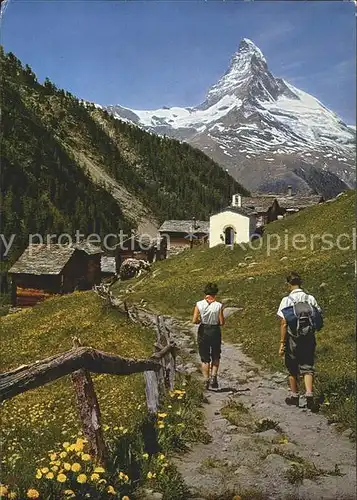 Zermatt VS Findeln mit Matterhorn Kat. Zermatt