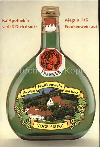 Vogelsburg Volkach Weingut Flasche Reim Kat. Volkach