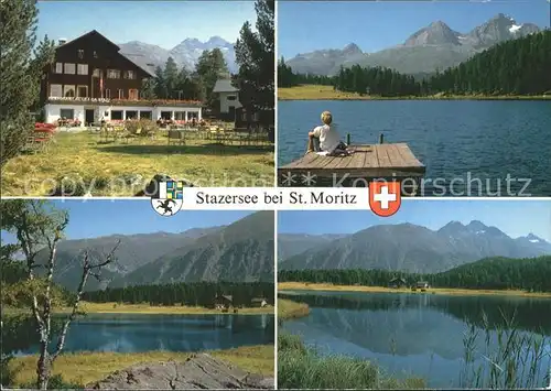 St Moritz GR Stazersee Restaurant al lej da Staz Kat. St Moritz