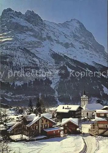 Grindelwald Dorfpartie Eiger Kat. Grindelwald