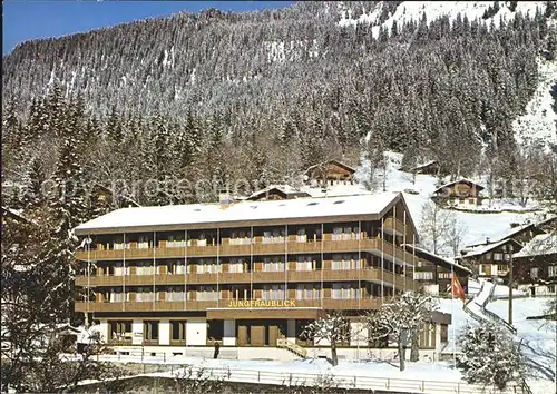 Wengen BE Hotel Jungfraublick Chrisliches Hospiz Kat. Wengen