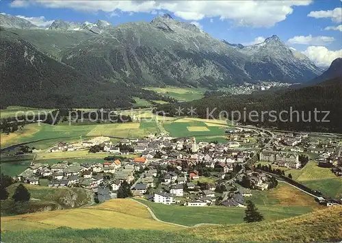 Celerina Schlarigna Sommerpanorama Alpen Kat. Celerina