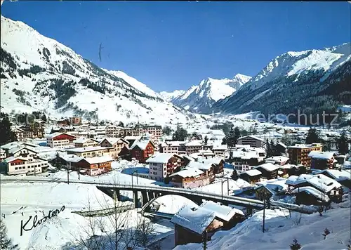 Klosters GR Winterpanorama Alpen Kat. Klosters