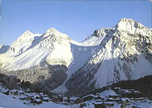 Inner Arosa Sonnenuntergang Alpen / Innerarosa /Bz. Plessur