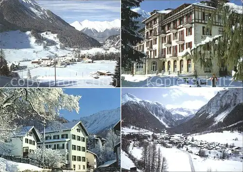 Berguen Bravuogn GR Chesa Grusaida Chesa Plazi Winterpanorama Alpen Kat. Berguen