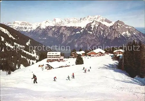 Wangs Pizol Skigebiet Furt Blick Churfirsten Alvier Gonzen Kat. Wangs