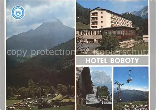 Terchova Hotel Boboty Mala Fatra Camping Sessellift Kat. Zilina