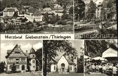 Bad Liebenstein Heinrich Mann Sanatorium Ev. Kirche Post Kat. Bad Liebenstein