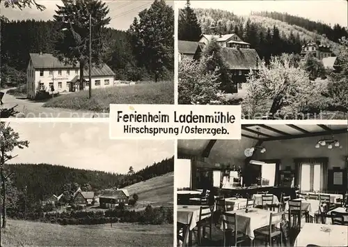 Hirschsprung Ferienheim Ladenmuehle Kat. Altenberg