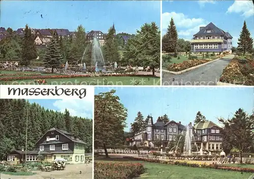 Masserberg Kurpark Massermuehle Kurhaus Augenheilstaette Kat. Masserberg