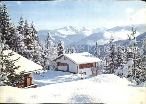Flims Dorf Glarner Alpen Winter Kat. Flims Dorf