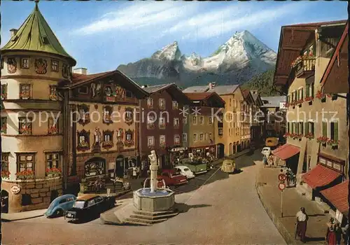 Berchtesgaden Marktplatz Watzmann Kat. Berchtesgaden