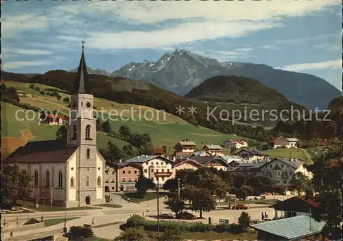 Schellenberg Berchtesgaden Marktplatz Hohem Goell Kirche Kat. Berchtesgaden