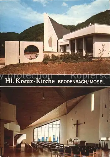 Brodenbach Hl. Kreuz Kirche Mosel Kat. Brodenbach