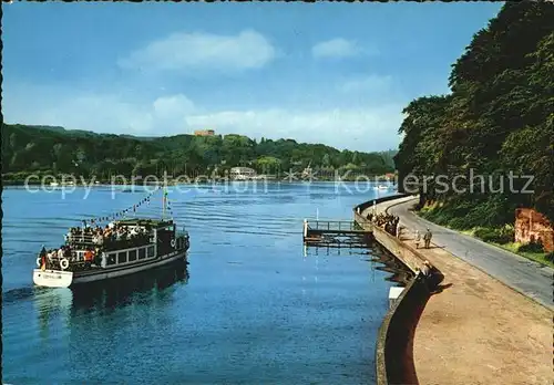 Essen Ruhr Baldeneysee Schiff Anlegestelle Kat. Essen