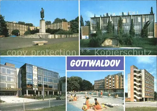 Gottwaldov Tschechien Moderni prumyslove mesto stredisko naseho obuvnickeho prumyslu Kat. Zlin