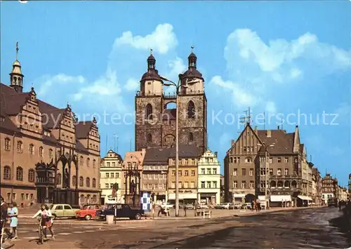 Wittenberg Lutherstadt Marktplatz Kat. Wittenberg