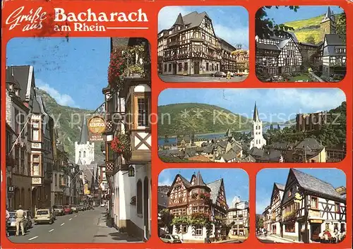 Bacharach Rhein zum Rebstock Winzer Ausschank Kat. Bacharach