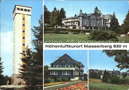 Masserberg Hoehenluftkurort  die neue Rennsteigwarte Hotel Kurhaus Augenheilstaette Prof. Dr. Georg Lenz  Kat. Masserberg