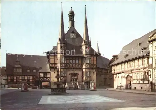 Wernigerode Harz Rathaus Hotel Gotisches Haus  Kat. Wernigerode