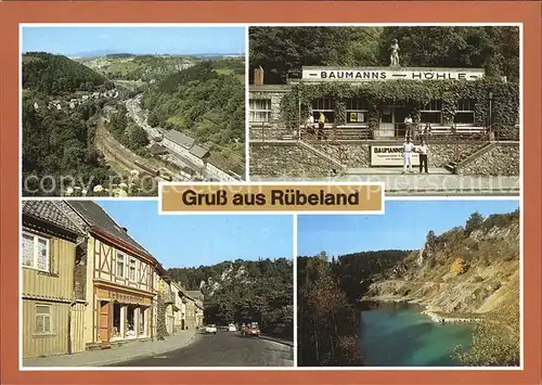 Ruebeland Harz Baumannshoehle Blauer See 